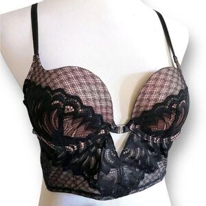 Adore Me Women's Pacchi Contour Bra Black Beige 34B